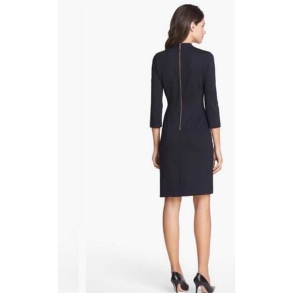 Kate‎ Spade Darlene Stretchy Sheath Midi Dress Black Size 10 - Picture 2 of 11